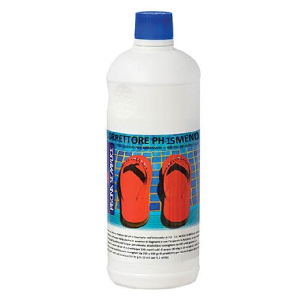 Correttore pH- 15 Meno Piscina Semplice Liquido (disponibile in diverse versioni)
