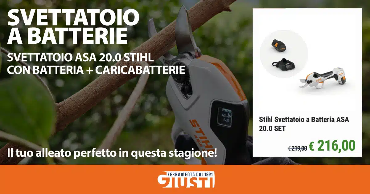 STIHL SVETTATOIO ASA 20.0 A BATTERIA  SET COMPLETO