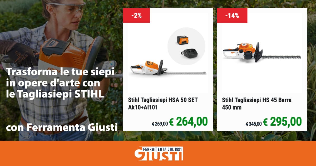 Trasforma le tue siepi in opere d'arte con le Tagliasiepi STIHL