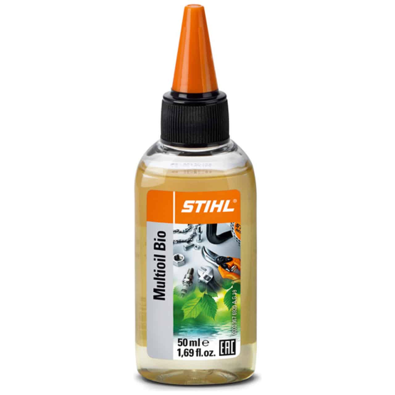 Multioil Bio, STIHL,  un olio multifunzionale ecologico concepito per la lubrificazione e la pulizia di parti meccaniche e superfici bloccate dallo...