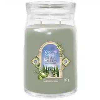 La candela Olive Cypress &egrave; una fragranza sofisticata e avvolgente che porta con s&eacute; l'essenza della natura mediterranea. Le note di testa si aprono...