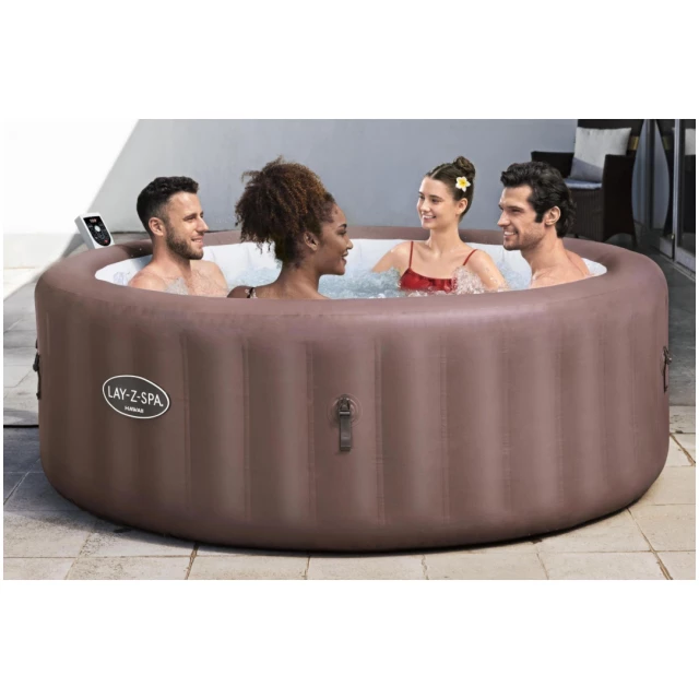 Il Bestway Lay-Z-Spa Hawaii MaxHold EnergySense UltraFit Smart è un jacuzzi gonfiabile progettato per offrire un'esperienza di benessere a casa...