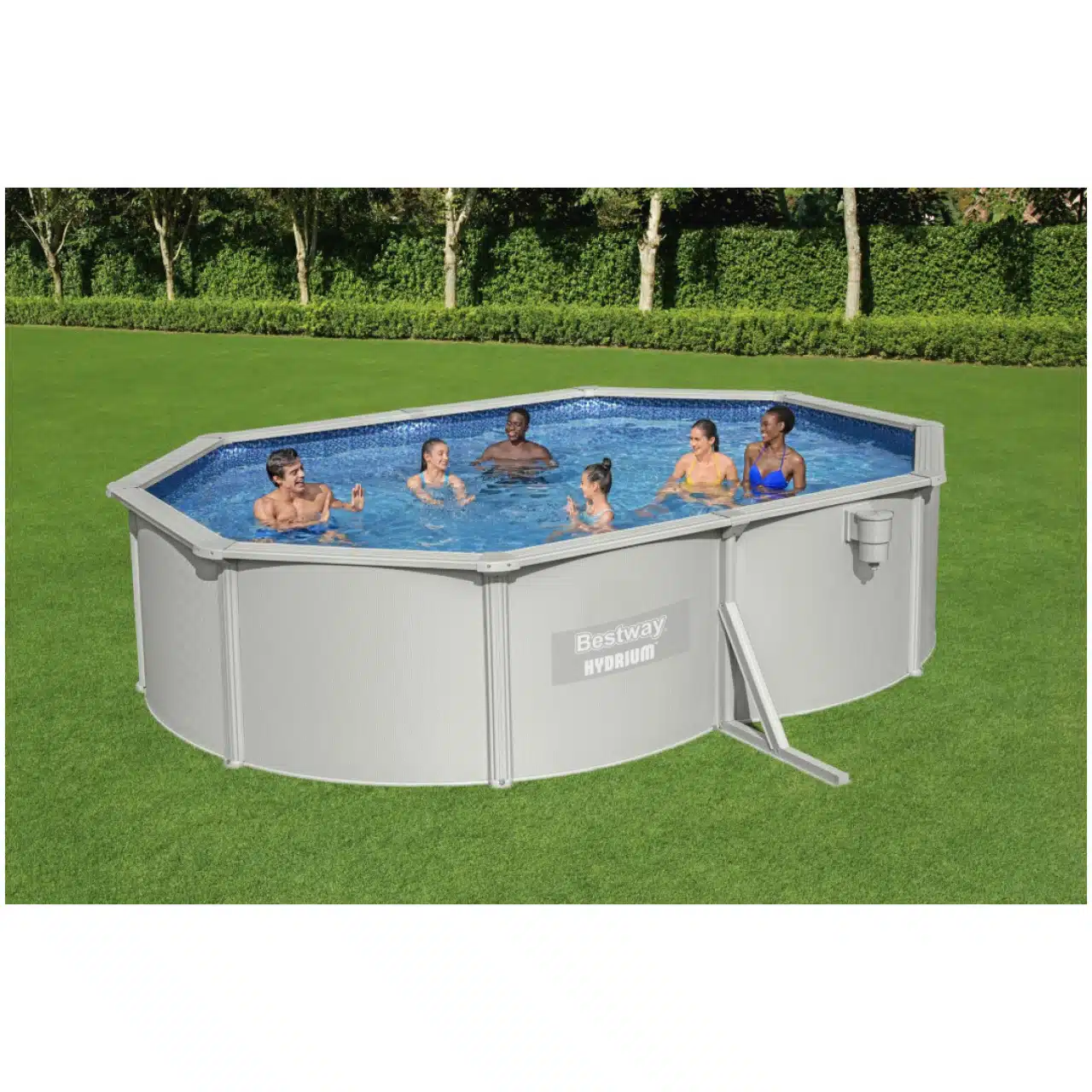 Se stai cercando una piscina resistente, elegante e che non richieda di essere smontata a fine stagione, la Bestway Hydrium Ovale 5,00 x 3,60 x 1,20...