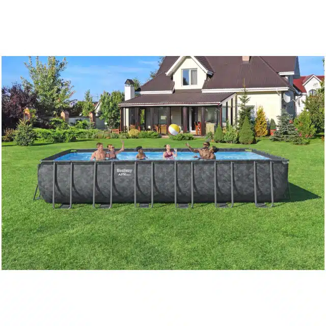 Se stai cercando una piscina fuori terra che unisca eleganza, resistenza e praticità, la Bestway APX 365 da 7,32 x 3,66 metri è la soluzione perfetta...
