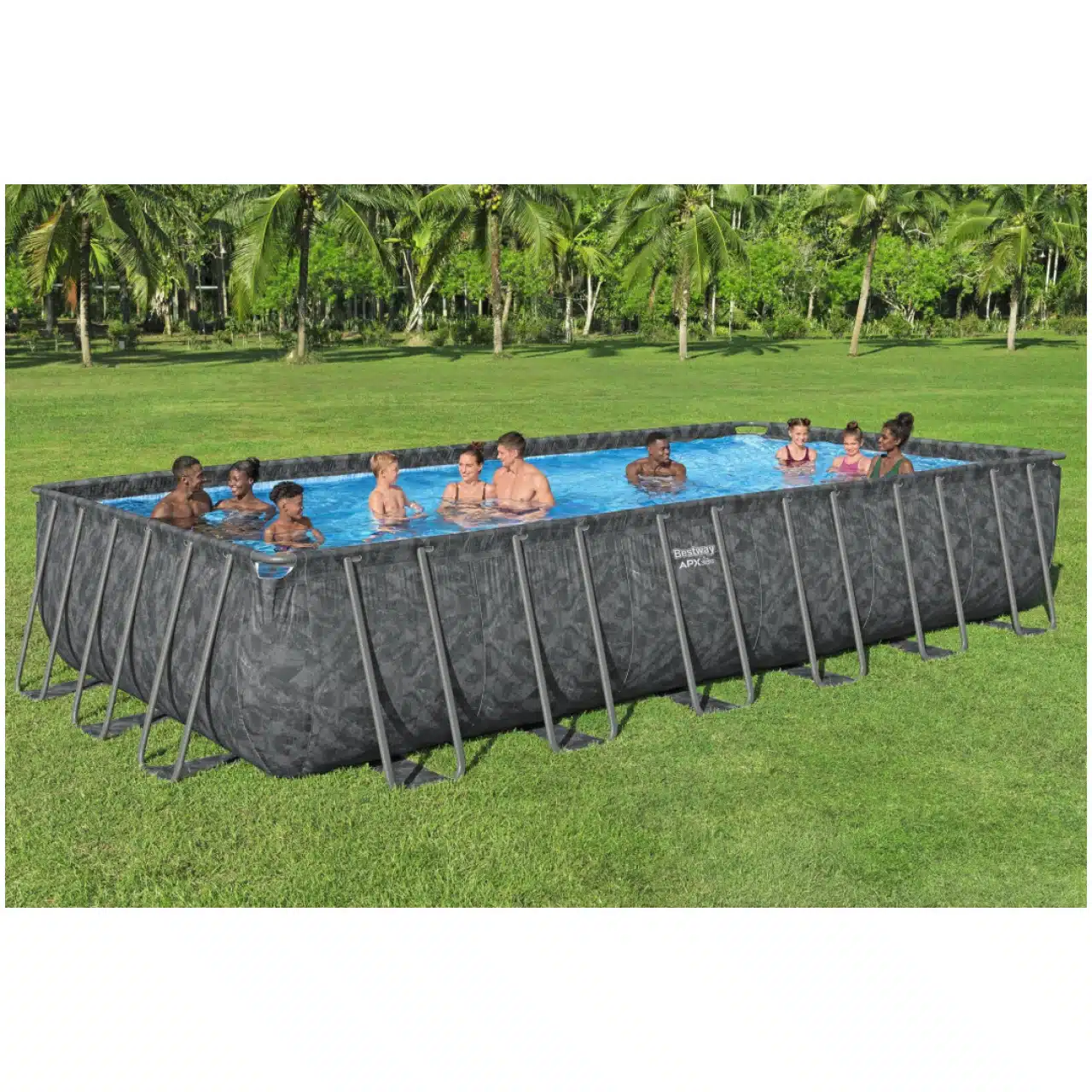 Se stai cercando una piscina fuori terra che unisca eleganza, resistenza e praticità, la Bestway APX 365 da 7,32 x 3,66 metri è la soluzione perfetta...