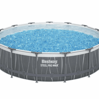 Scopri il piacere dell'estate direttamente nel tuo giardino con la piscina fuori terra Bestway® Steel Pro MAXT con luce LED, un modello spazioso,...