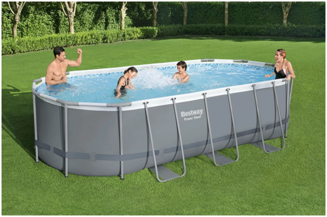 BESTWAY PISCINA STEEL PRO MAX OVALE CM.610X366X122 Quando arriva l'estate, non c'è niente di meglio che avere una piscina in giardino per rinfrescarsi, rilassarsi e divertirsi in compagnia. La Bestway...