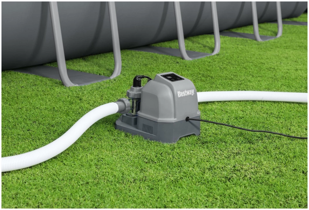 BESTWAY CLORINATORE A ELETTROLISI 6 G/H Con il clorinatore a elettrolisi Bestway da 6 g/h, la manutenzione della tua piscina diventa finalmente semplice, automatica e naturale. Grazie alla...