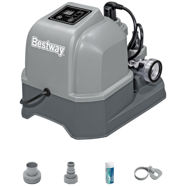 Con il clorinatore a elettrolisi Bestway da 6 g/h, la manutenzione della tua piscina diventa finalmente semplice, automatica e naturale. Grazie alla...