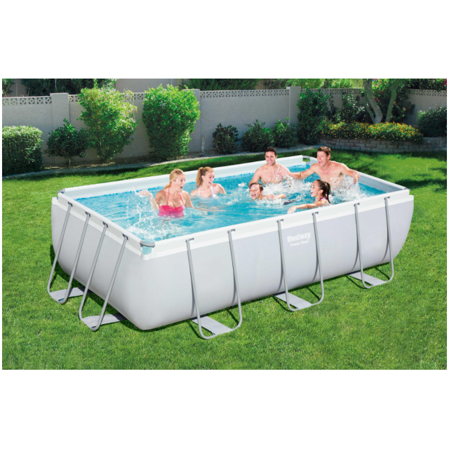 Porta il divertimento estivo direttamente nel tuo giardino con la piscina rettangolare Bestway Power Steel 4,12 x 2 x 1,22 m. Grazie alla sua...