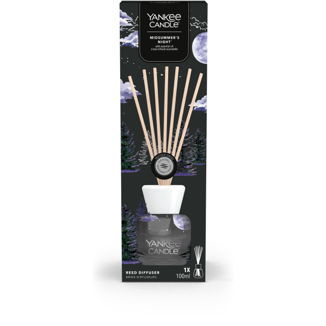 Porta l'atmosfera di una notte d'estate direttamente nella tua casa con il diffusore a bastoncini Yankee Candle Reed Diffuser - Midsummer's Night....