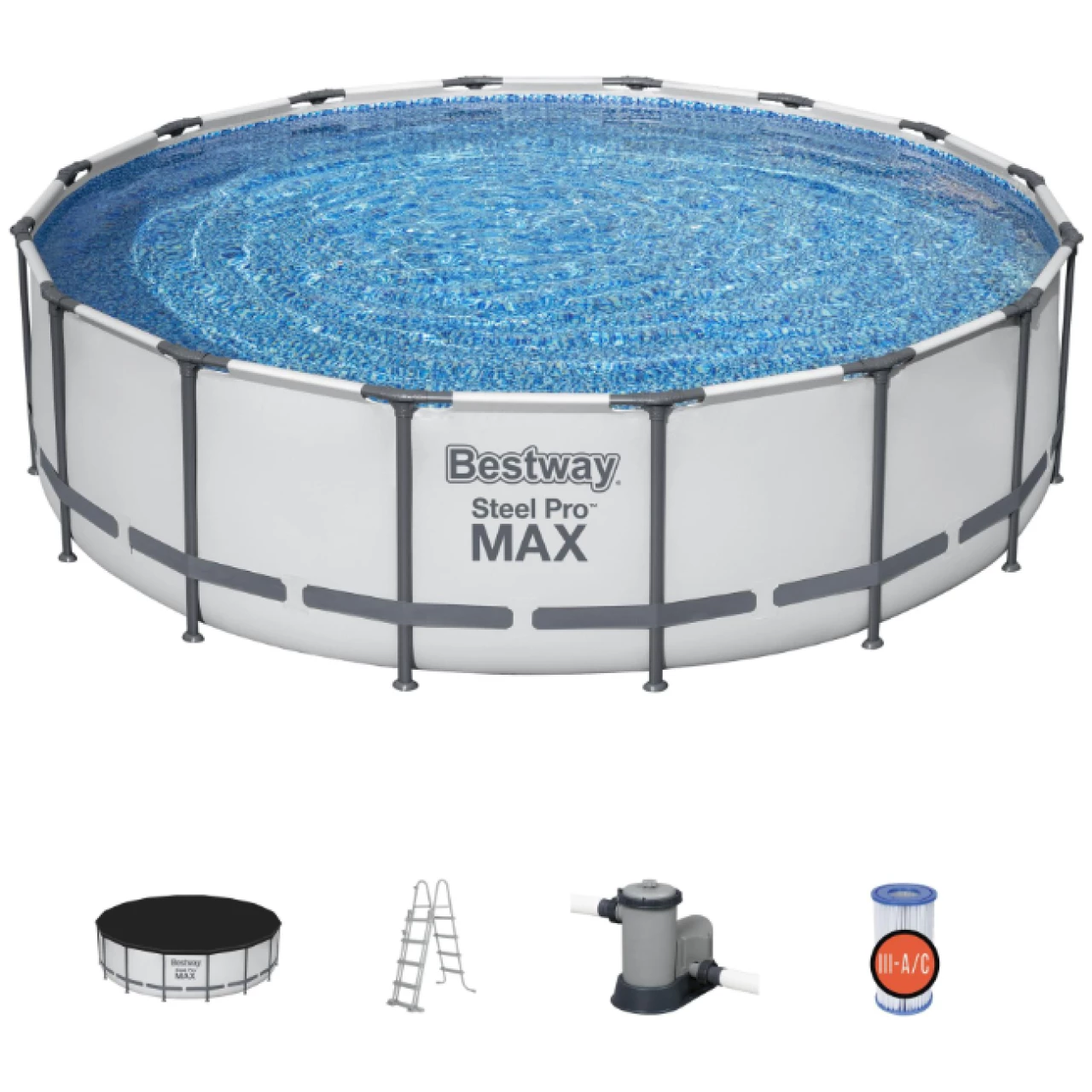 Se stai cercando una piscina spaziosa, resistente e facile da installare, la Bestway Steel Pro MAX rettangolare da 640x274x132 cm è la scelta...