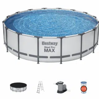 Se stai cercando una piscina spaziosa, resistente e facile da installare, la Bestway Steel Pro MAX rettangolare da 640x274x132 cm &egrave; la scelta...