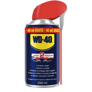 Un piccolo grande alleato per ogni tipo di manutenzione: il WD-40 Doppia Posizione nel pratico formato da 250 ml + 40 ml omaggio è la soluzione...