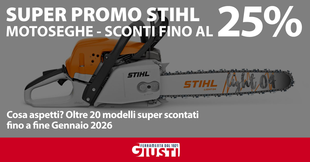 Motoseghe Stihl in Offerta: Prezzi Scontatissimi Fino a Fine Gennaio 2026