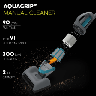 BESTWAY ASPIRATORE PORTATILE AQUAGRIP La manutenzione della piscina raggiunge nuovi standard di praticità e comfort grazie all'aspiratore ricaricabile AquaGrip, un dispositivo progettato...