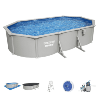 BESTWAY PISCINA HYDRIUM OVALE 6,10MX3,66MX1,22M Ecco una descrizione fluida e coinvolgente per la gamma Hydrium, la soluzione definitiva per chi desidera una piscina solida e duratura senza i costi...