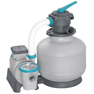 La pompa di filtraggio a sabbia da 11.355 L/h rappresenta il massimo dell'efficienza e della potenza per la cura delle piscine fuori terra, coprendo...