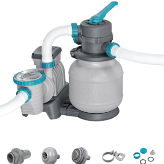 BESTWAY FILTRO SABBIA DA 6.056 L/H La pompa di filtraggio a sabbia Bestway da 6.056 L rappresenta l'evoluzione naturale per chi cerca un'acqua sempre limpida e sicura nella propria...