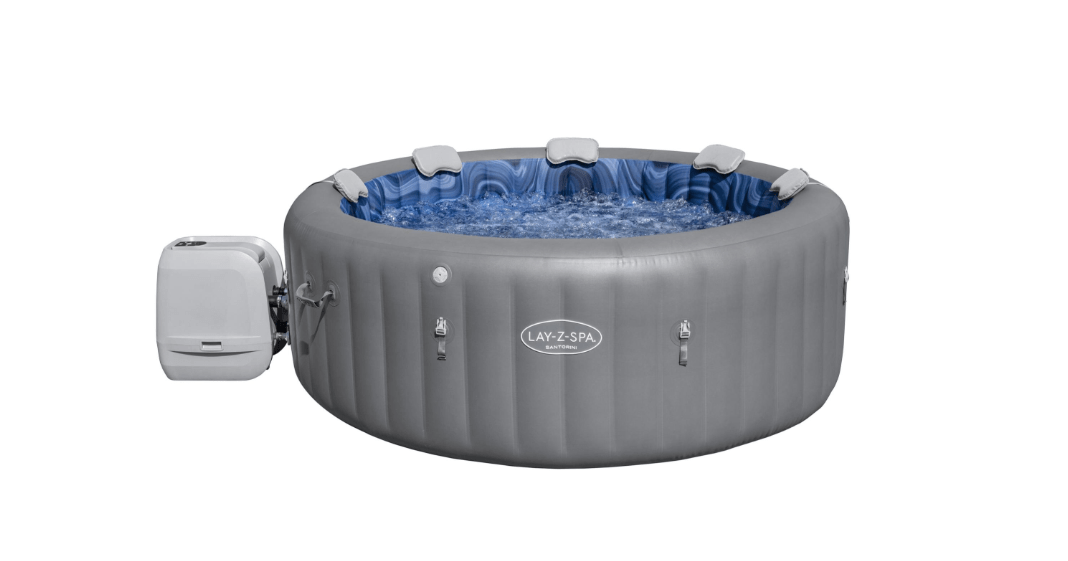 BESTWAY LAY-Z SPA SANTORINI MAXHOLD ENERGYSENSE SMART LUXE Immagina di tornare a casa dopo una lunga giornata e di poterti immergere in un abbraccio di acqua calda e bollicine, senza dover prenotare un centro...