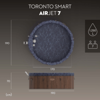 BESTWAY LAY-Z SPA TORONTO THERMACORE ULTRAFIT SMART Se sogni un angolo di benessere che unisca eleganza, innovazione e un'efficienza energetica superiore, la Lay-Z-Spa Toronto è la scelta definitiva....