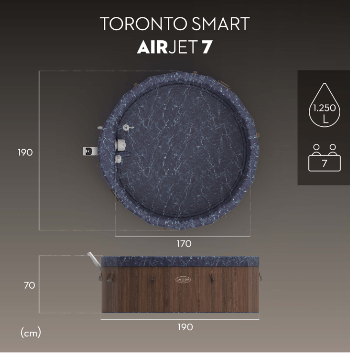 BESTWAY LAY-Z SPA TORONTO THERMACORE ULTRAFIT SMART Se sogni un angolo di benessere che unisca eleganza, innovazione e un'efficienza energetica superiore, la Lay-Z-Spa Toronto è la scelta definitiva....