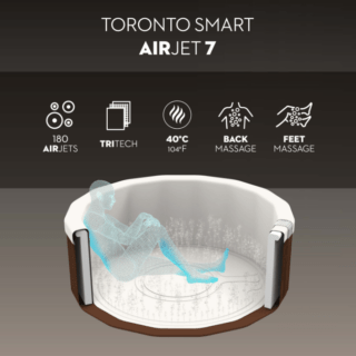 BESTWAY LAY-Z SPA TORONTO THERMACORE ULTRAFIT SMART Se sogni un angolo di benessere che unisca eleganza, innovazione e un'efficienza energetica superiore, la Lay-Z-Spa Toronto è la scelta definitiva....