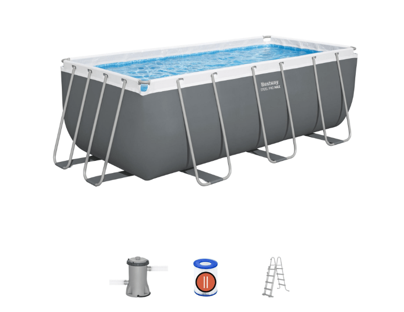 BESTWAY PISCINA STEEL PRO MAX RETT. CM.412X201X122 Se cerchi una piscina che unisca una resistenza eccezionale a una semplicità d'uso imbattibile, la Steel Pro MAX è il punto di riferimento....