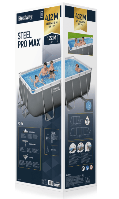 BESTWAY PISCINA STEEL PRO MAX RETT. CM.412X201X122 Se cerchi una piscina che unisca una resistenza eccezionale a una semplicità d'uso imbattibile, la Steel Pro MAX è il punto di riferimento....