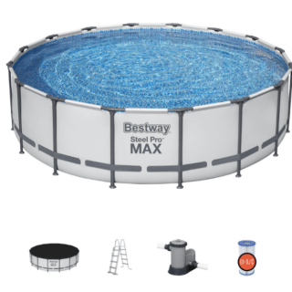 Prodotti in promozione 62 Se stai cercando una piscina spaziosa, resistente e facile da installare, la Bestway Steel Pro MAX rettangolare da 640x274x132 cm è la scelta...