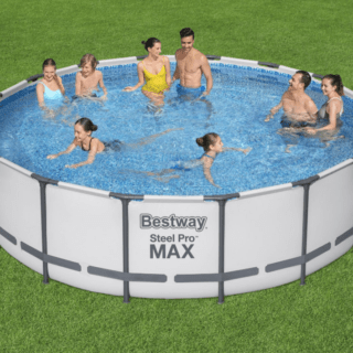 Prodotti in promozione 167 Se stai cercando una piscina spaziosa, resistente e facile da installare, la Bestway Steel Pro MAX rettangolare da 640x274x132 cm è la scelta...