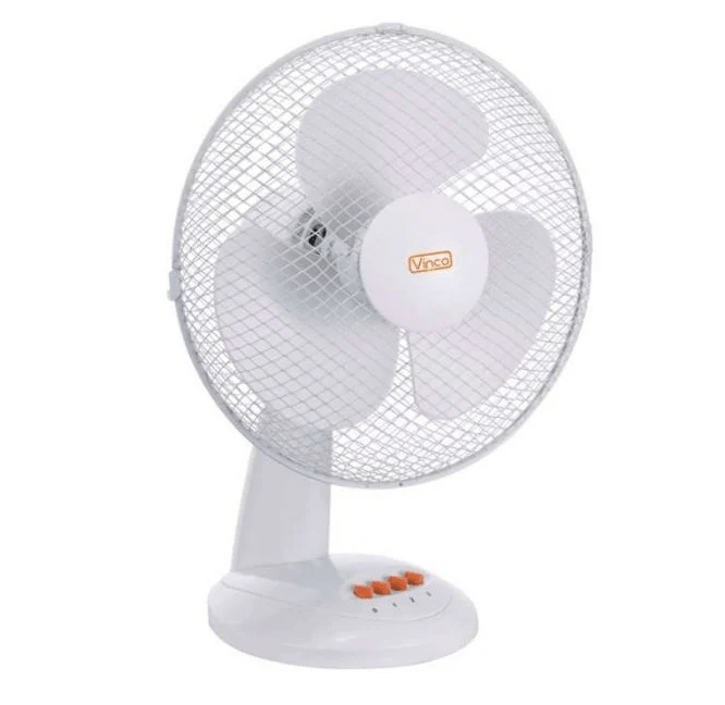 VINCO S.R.L. VENTILATORE DA TAVOLO FT-30L Combatti il caldo con la massima praticità. Il ventilatore da tavolo Vinco unisce dimensioni compatte e prestazioni efficaci: con il suo motore da 40...