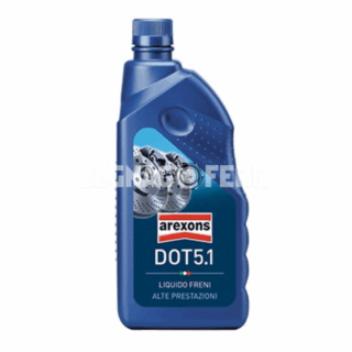 Liquido freni sintetico DOT 5.1 in tanica da 1 L, formulato per impianti frenanti di auto, veicoli commerciali, industriali, scooter e moto. Elevato...