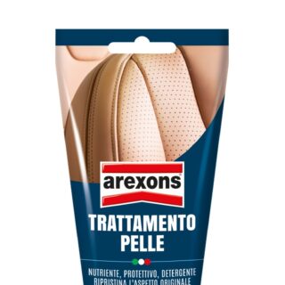 Crema detergente ed emolliente per pulire, lucidare e proteggere sedili e rivestimenti in pelle dell'auto. Formula a base di glicerina e cere...