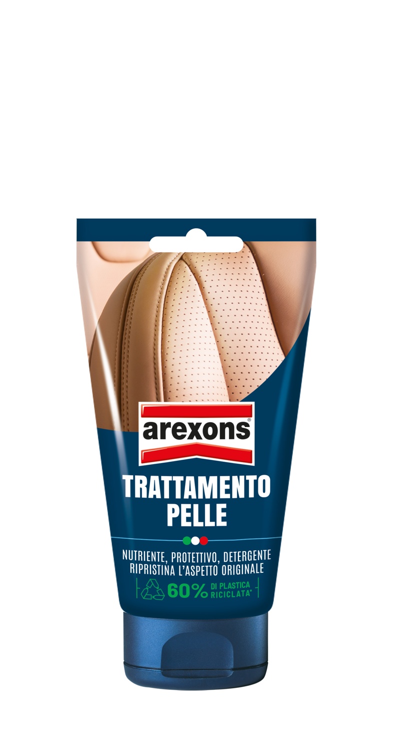 AREXONS SMASH TRATTAMENTO PELLE ML 150 Crema detergente ed emolliente per pulire, lucidare e proteggere sedili e rivestimenti in pelle dell'auto. Formula a base di glicerina e cere...