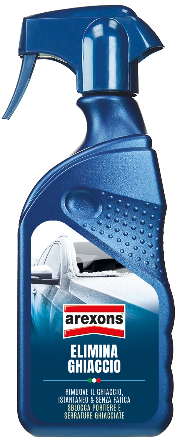 AREXONS DE-ICE NO GAS ML.500 Spray liquido deghiacciante in flacone da 500 ml, formulazione NO GAS. Scioglie rapidamente il ghiaccio da parabrezza, vetri, portiere e serrature,...