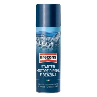 Spray per facilitare l'avviamento a freddo di motori benzina e diesel. Formulato con esteri solforici e solventi alifatici; confezione aerosol 200...