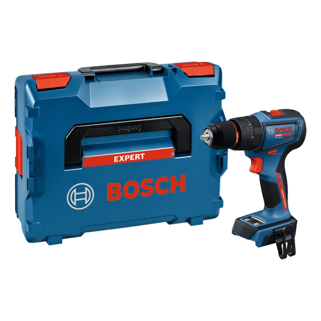 BOSCH TRAPANO BATTENTE GSB 18V-90C Trapano/avvitatore a percussione professionale 18 V con motore brushless, testa compatta e mandrino in metallo da 13 mm. Versione solo utensile in...