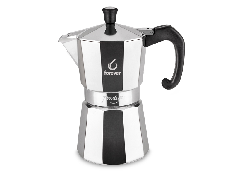 CAFF.MISS MOKA TZ.1 PRRESTIGE Caffettiera moka in alluminio alimentare da 1 tazza (circa 68 ml) con finitura lucida, guarnizione in silicone e parti smontabili. Ideale per...