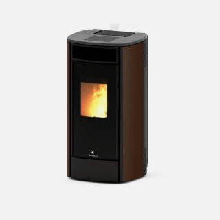 Stufa a pellet ventilata, canalizzabile e con camera stagna Hermetic. Potenza termica 3,1-8,4 kW, WiFi integrato e elettronica Smart Tech per...