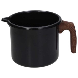 Bollilatte in acciaio al carbonio da 1,22 L con fondo ad alto spessore adatto all'induzione, rivestimento interno antiaderente a 3 strati e manico...