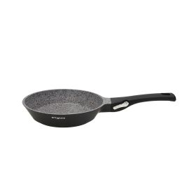 Padella Tognana Ambiziosa ø26 cm con finitura effetto pietra nero/grigio e manico amovibile. Adatta a tutti i piani cottura e resistente in forno...