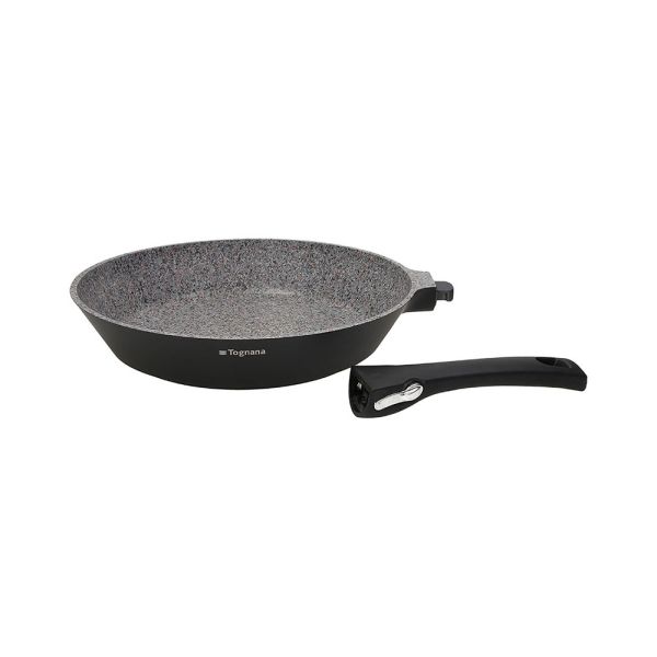 PADELLA ALTA 1M CM28 AMBIZIOSA Padella extrafonda 28 cm della linea Ambiziosa: corpo in fusione d'alluminio con fondo spesso e rivestimento antiaderente effetto granito rinforzato...