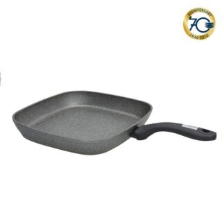 Bistecchiera quadrata Tognana 28×28 cm, grill antiaderente della linea Ambiziosa (Class Stone). Ideale per cottura alla piastra su fornelli...