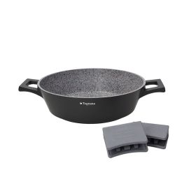 Casseruola 20 cm della linea Ambiziosa di Tognana, capacità 2,37 L ed estetica effetto pietra/granito. Dotata di rivestimento antiaderente associato...