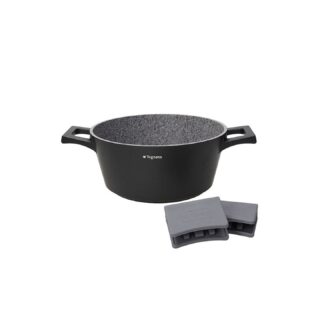 Casseruola a due manici Tognana Ambiziosa da 24 cm (4,0 L) con rivestimento antiaderente effetto pietra. Adatta per uso quotidiano in cucina,...