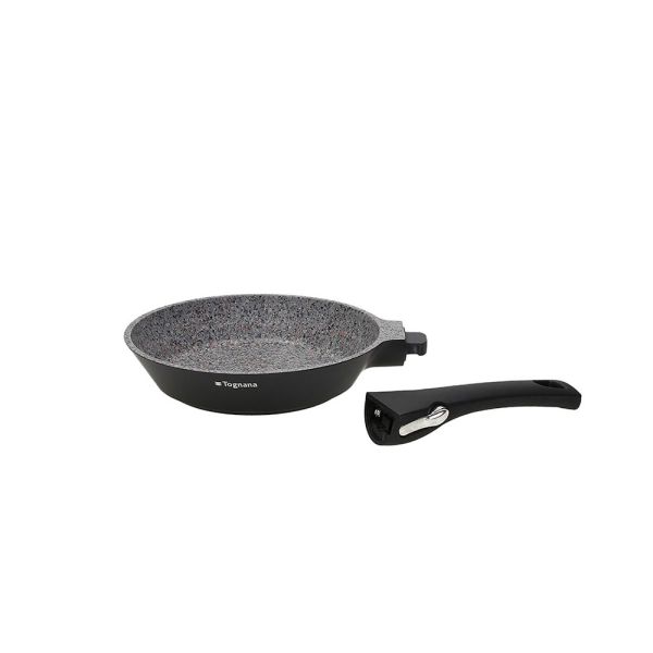PADELLA 1M CM 24 AMBIZIOSA Padella antiaderente Tognana Ambiziosa diametro 24 cm con corpo in alluminio, fondo ad alto spessore e manico amovibile per riporre con facilità.rn...