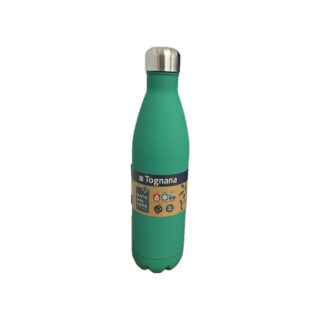 Borraccia termica in acciaio inox da 750 ml a doppia camera: mantiene le bevande fredde fino a 12 ore e calde fino a 8 ore. Design verde della linea...