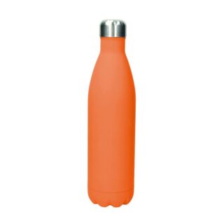Borraccia termica in acciaio inox a doppia camera da 1 L della linea Natural Love. Mantiene le bevande fredde fino a 12 ore e calde fino a 8 ore;...