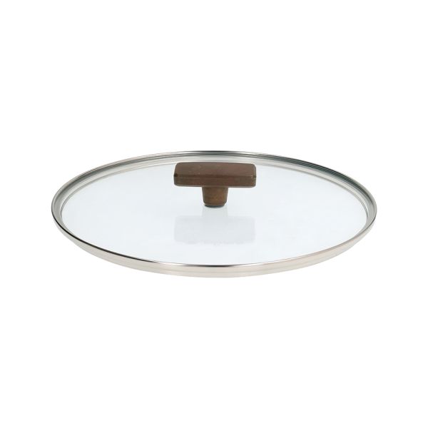 TOGNANA PORCELLANE S.P.A COPERCHIO TRASP.BORDO ACCIAIO 22 Coperchio in vetro bombato diametro 22 cm con foro sfiato, bordo in acciaio sottile e pomolo in bakelite. Ideale per controllare il vapore durante la...